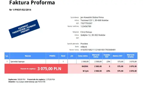 Jakie dane są potrzebne do faktury na osobę prywatną? Sprawdź!